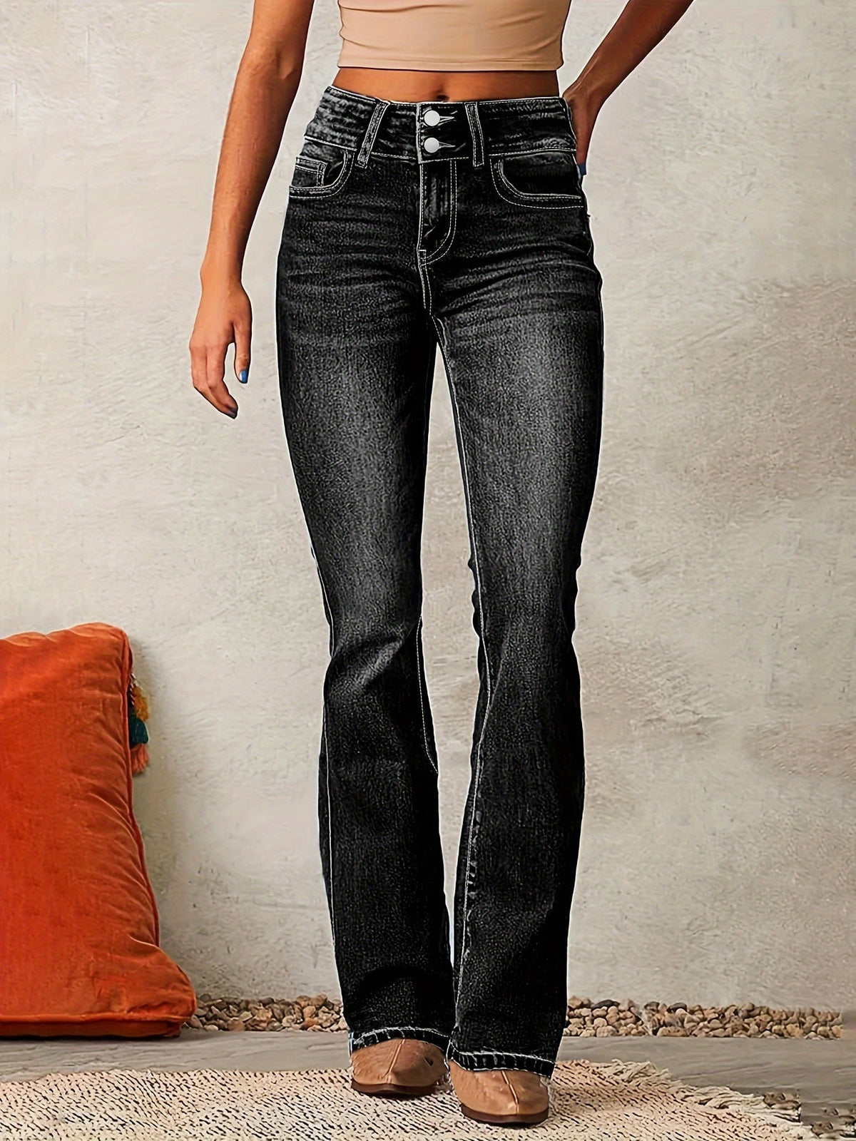 Tierra women's high-waisted jeans, alternate view