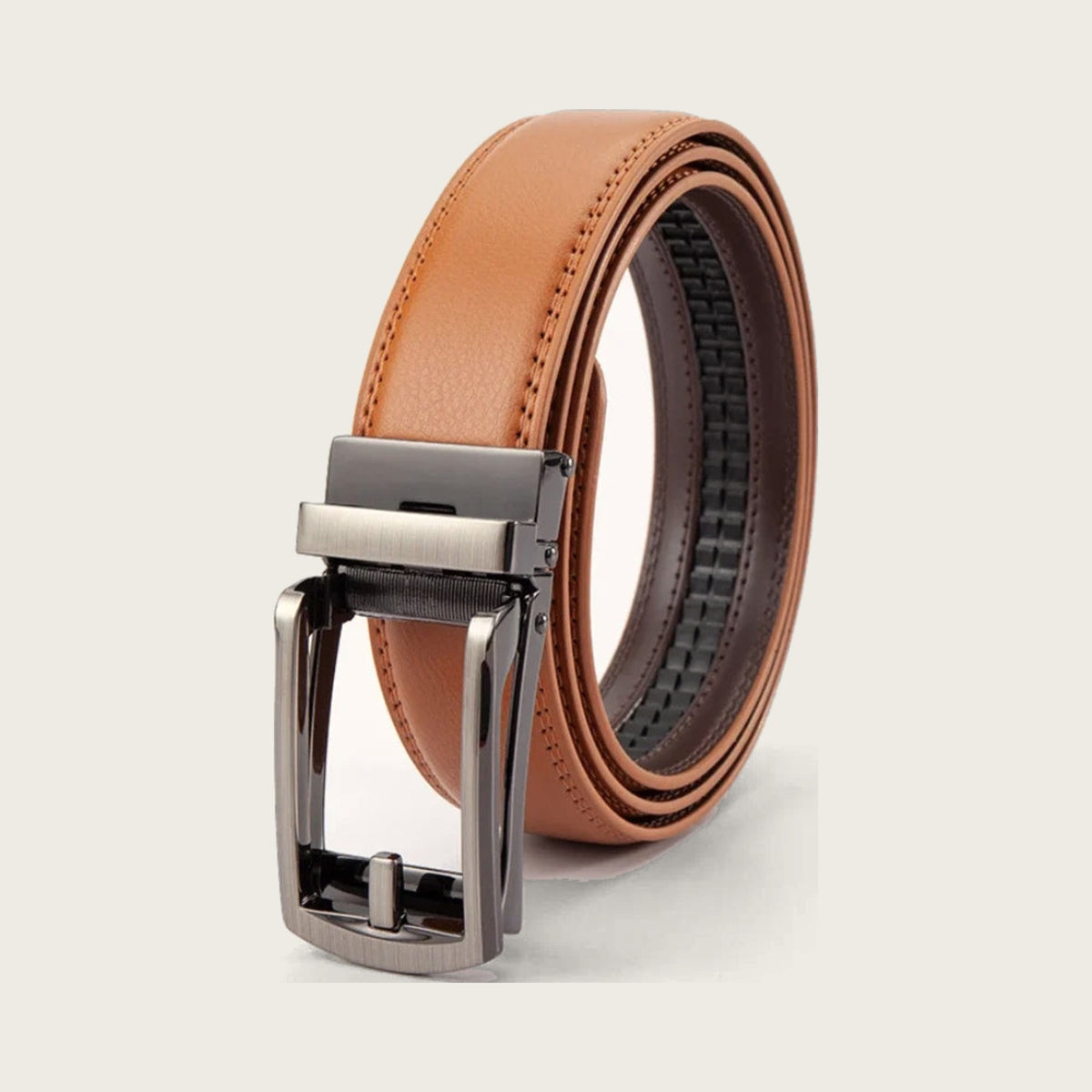 Tommaso Men's Ratchet Click Belt in Brown
