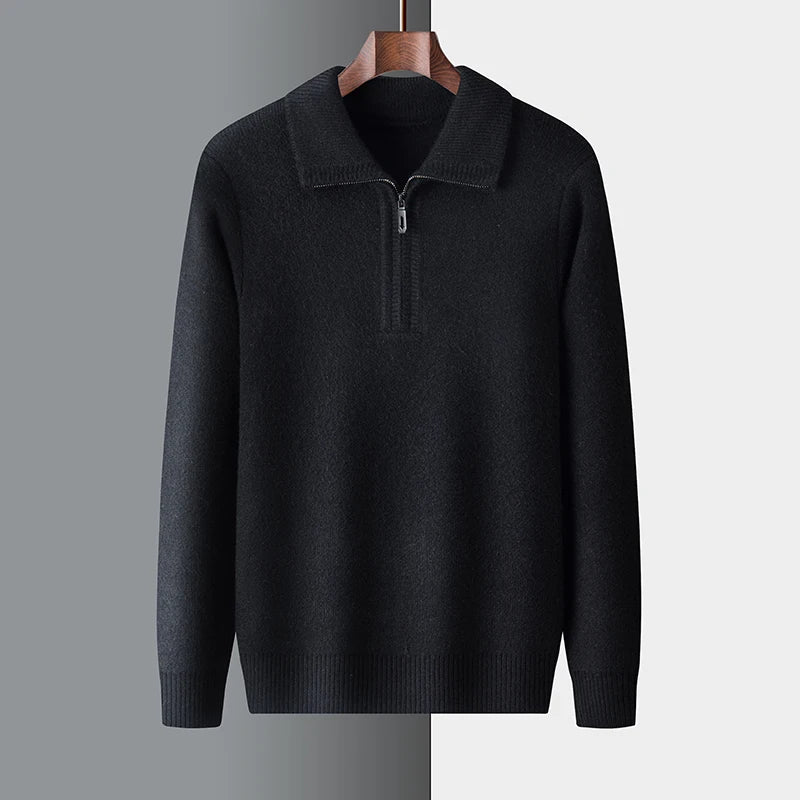 Men's cashmere sweater, alternate view