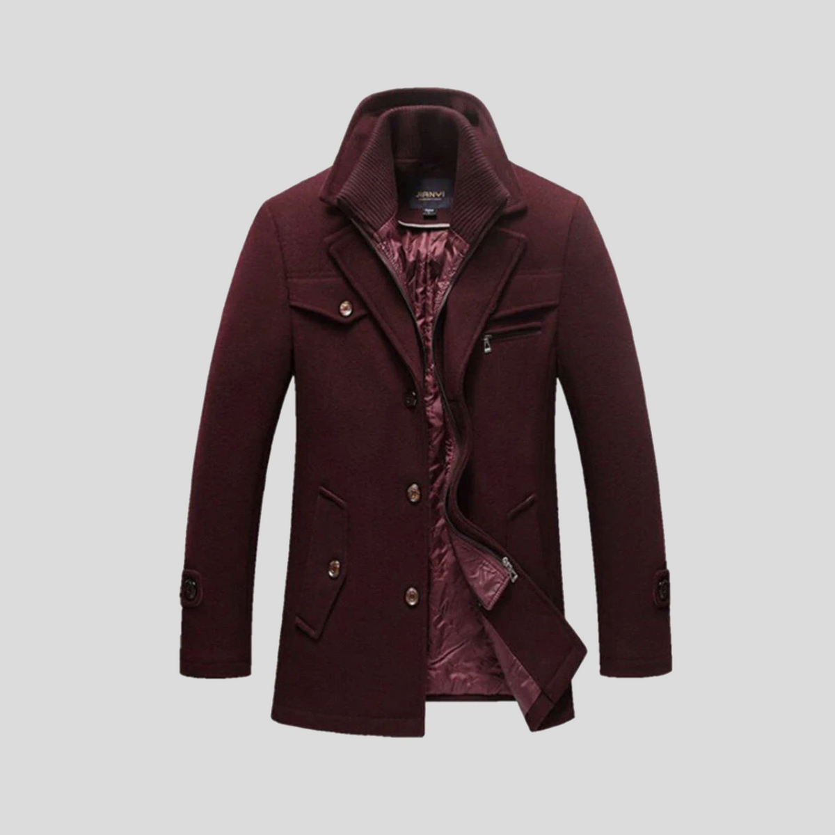 Men's elegant winter coat, view 7