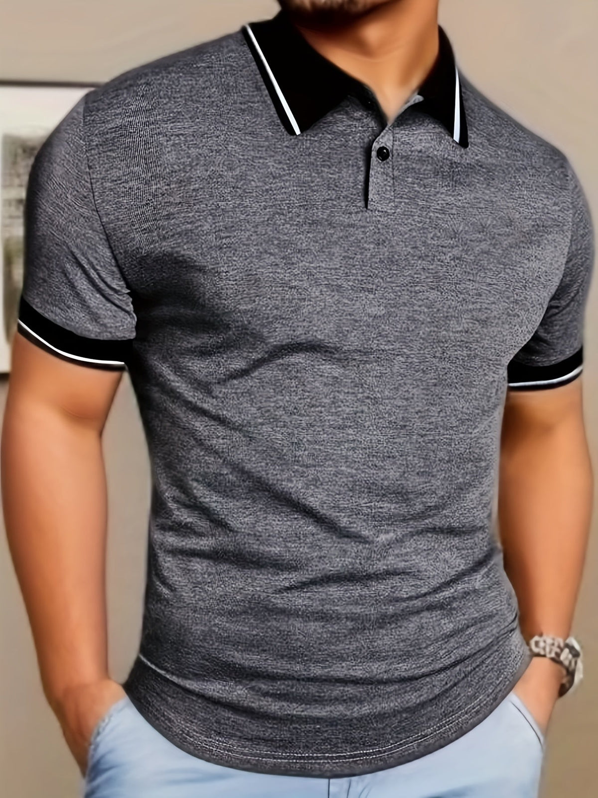 Umberto men's polo shirt, view 4