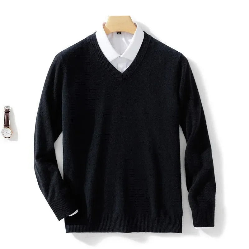 Men's elegant v-neck sweater, view 10