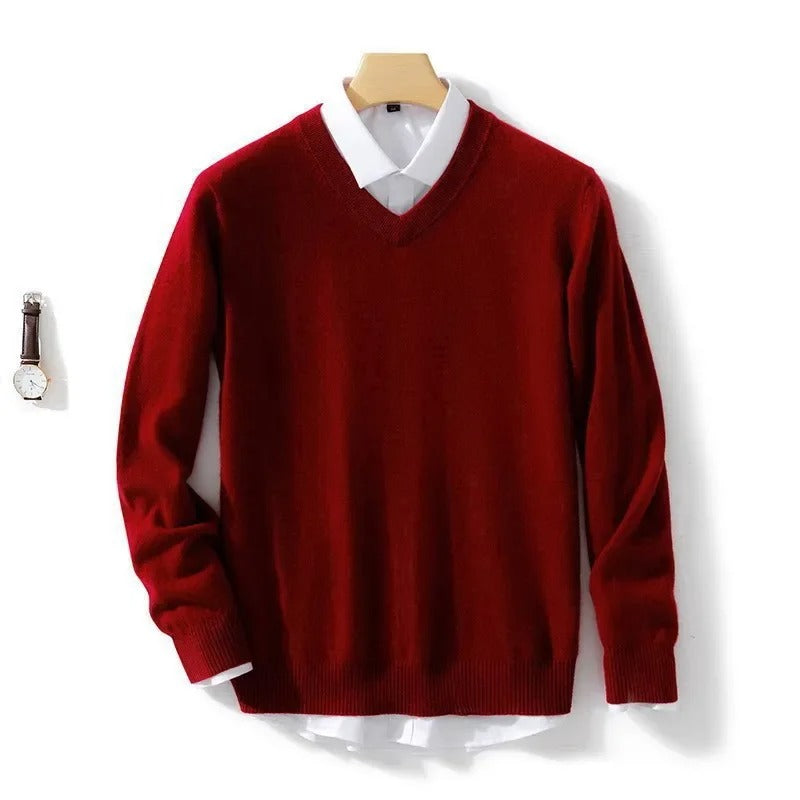 Men's elegant v-neck sweater, view 11