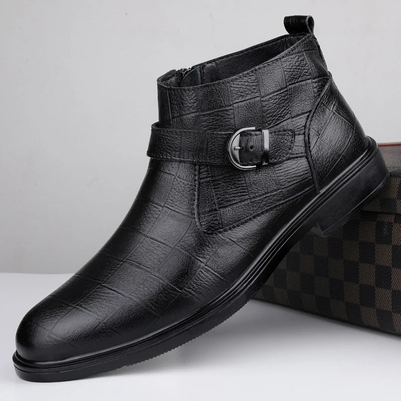 Antonio men's leather boots, additional view