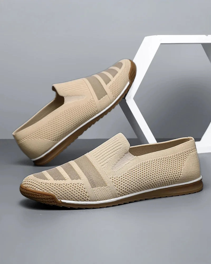Men's elegant knit sneakers, alternate view