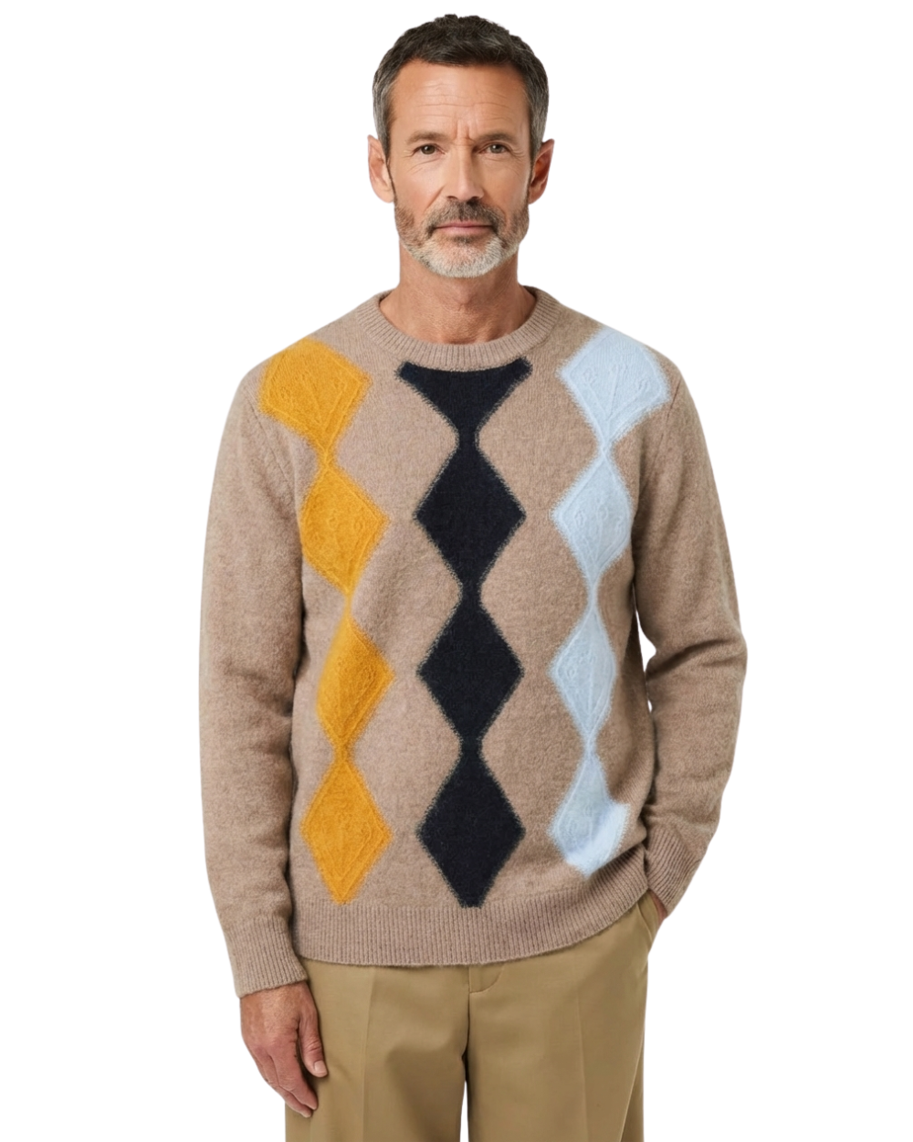 Umberto men's cashmere sweater, view 4