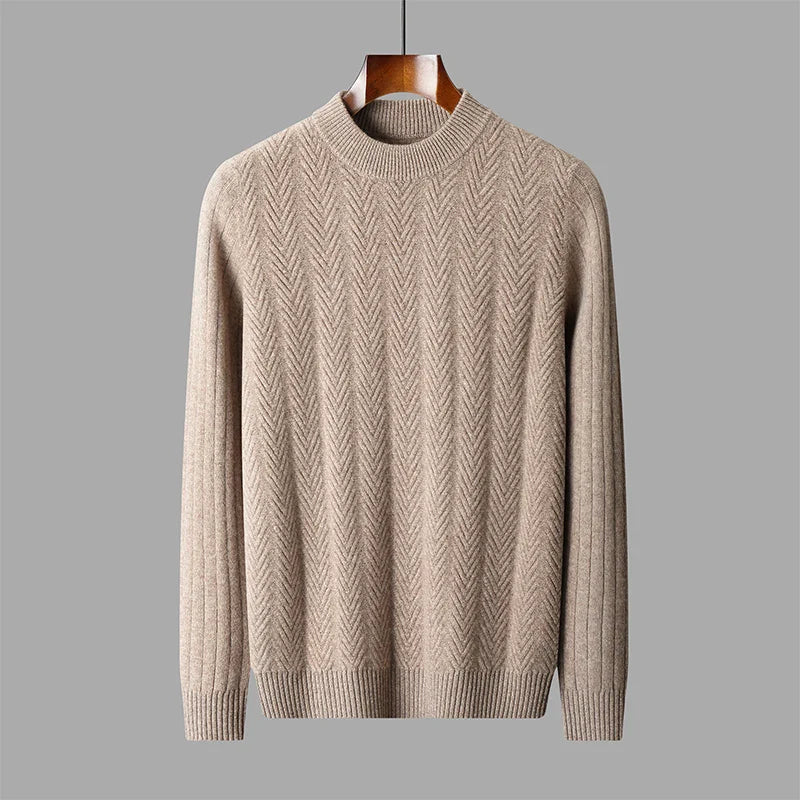 Men's elegant cashmere sweater, alternate view