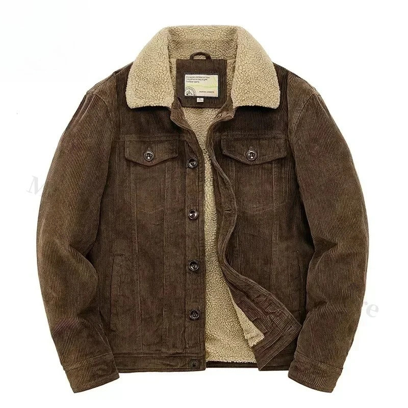 Men's corduroy cashmere jacket, alternate view
