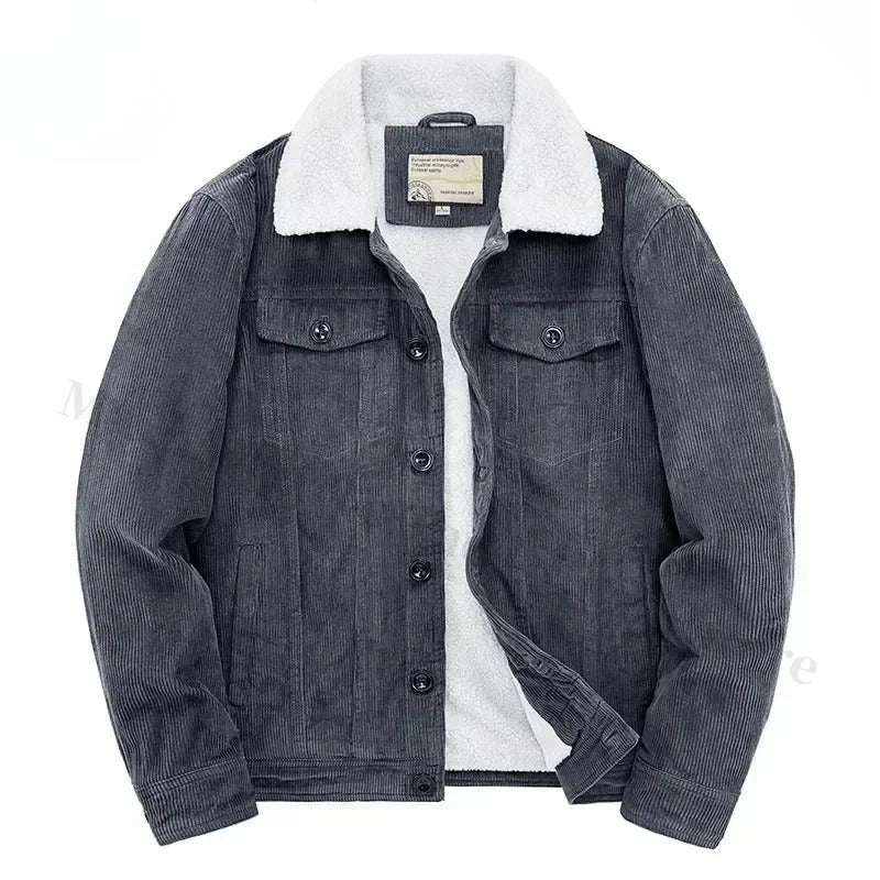 Men's corduroy cashmere jacket, additional view
