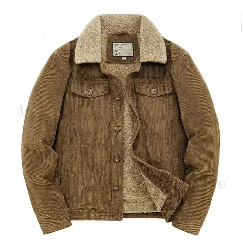 Men's corduroy cashmere jacket, view 4