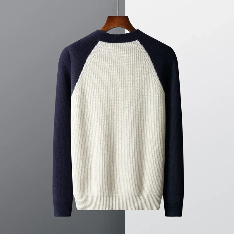 Merino men's wool sweater, additional view
