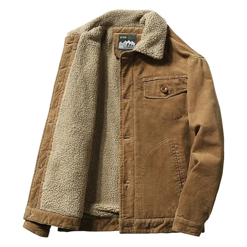 Men's velvet winter jacket, additional view