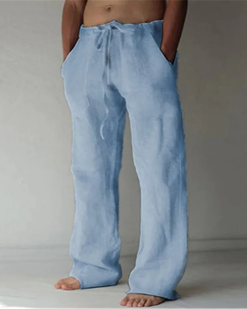 Valerio men's breathable linen pants, view 4