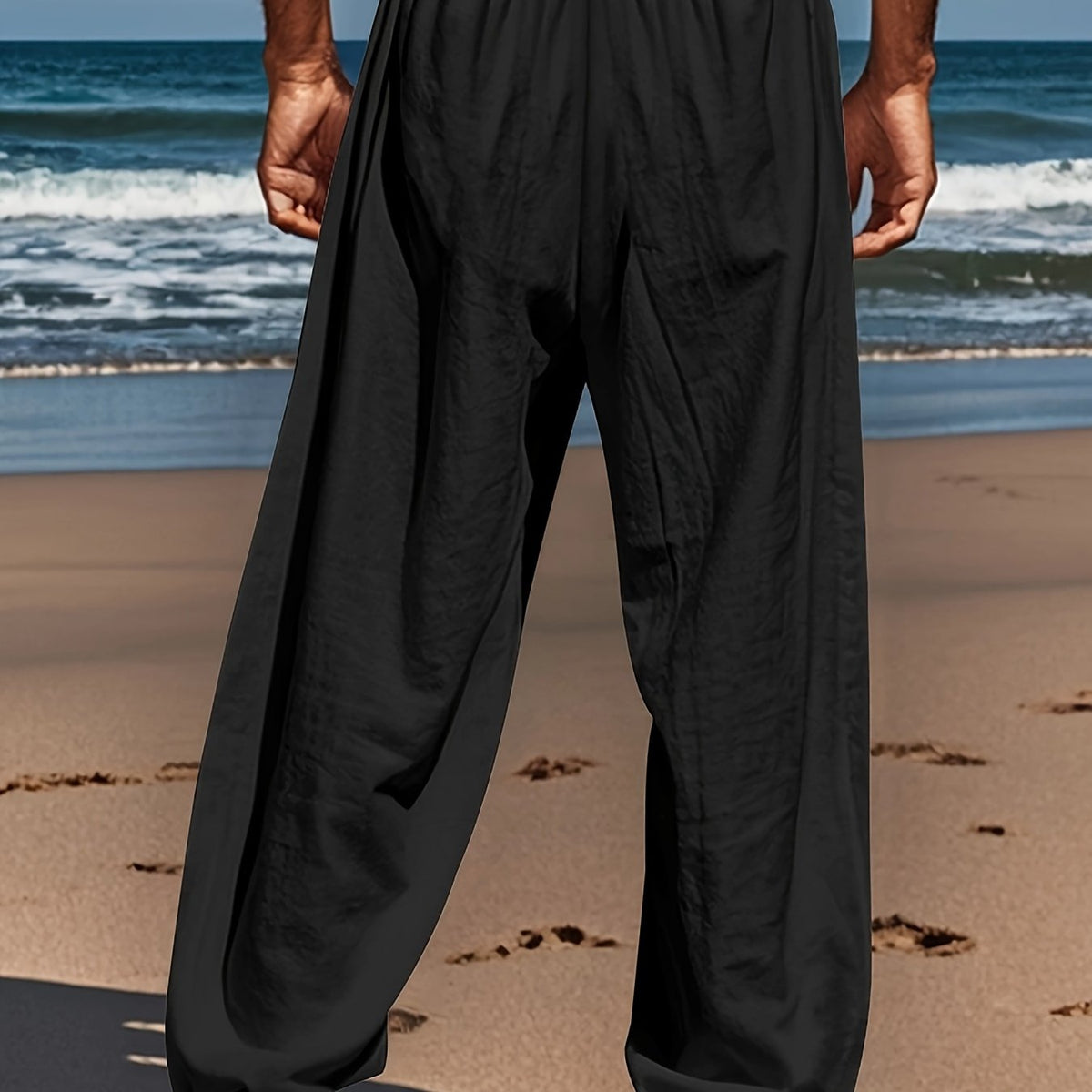 Alessandro men's linen pants, view 7
