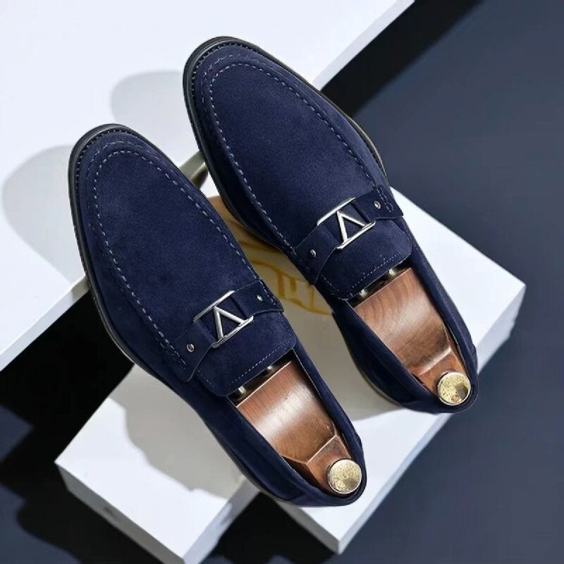 Verona men's suede loafers, alternate view