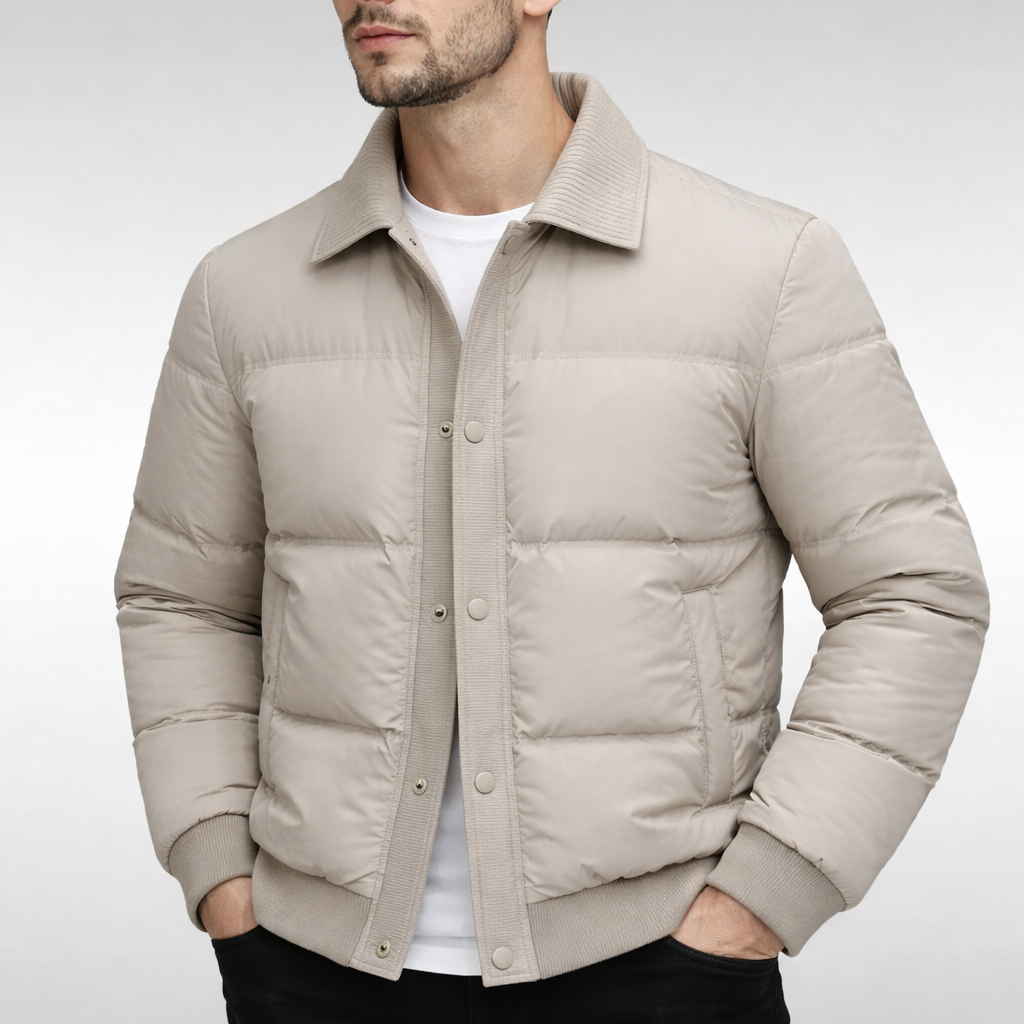Cristian men's elegant puffer jacket, view 4