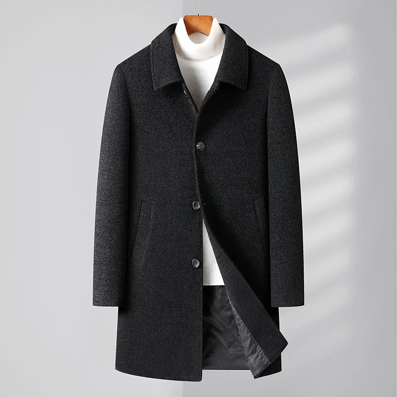 Men's wool trench coat – Avinos Milano