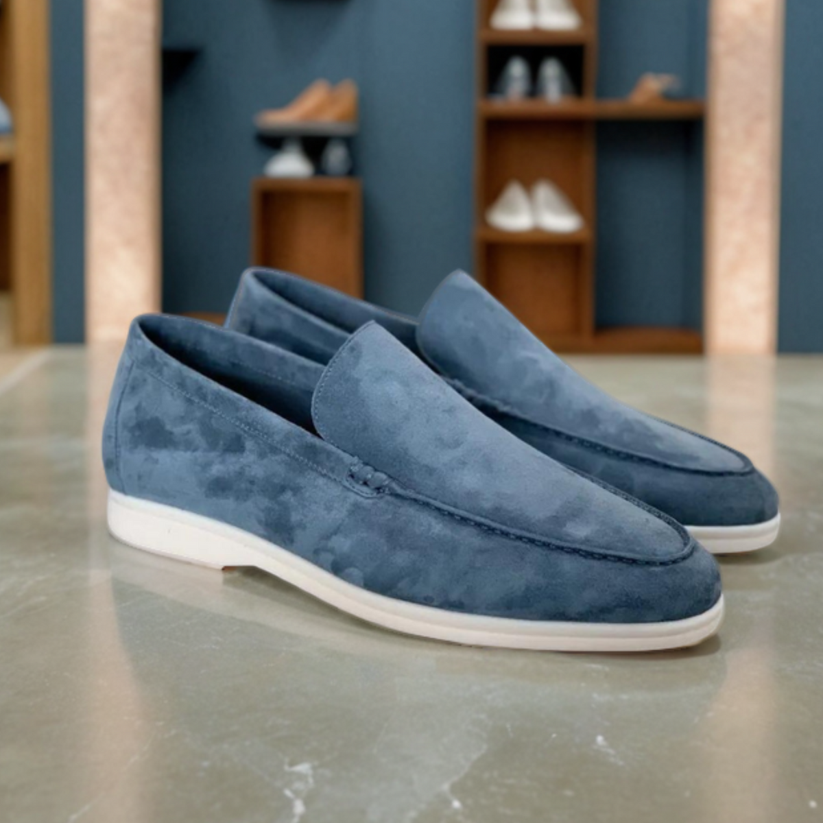 Franco men's suede loafers, alternate view