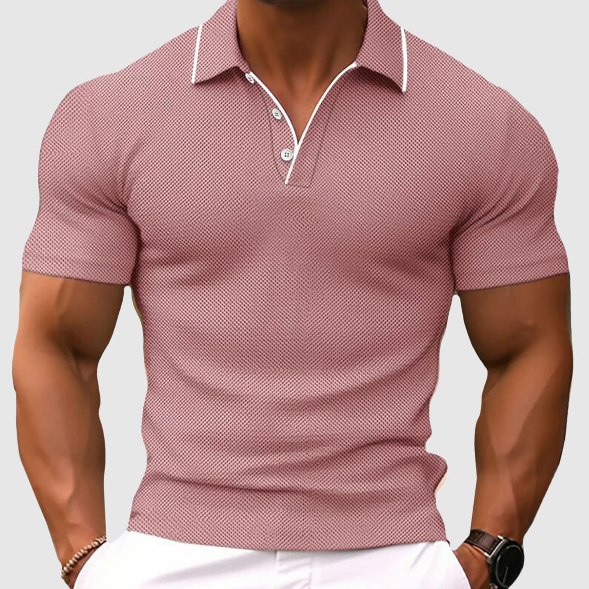 Men's polo shirt, additional view