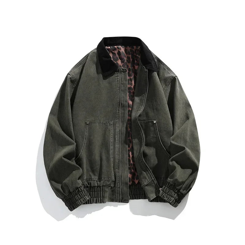 Men's vintage bomber jacket, alternate view