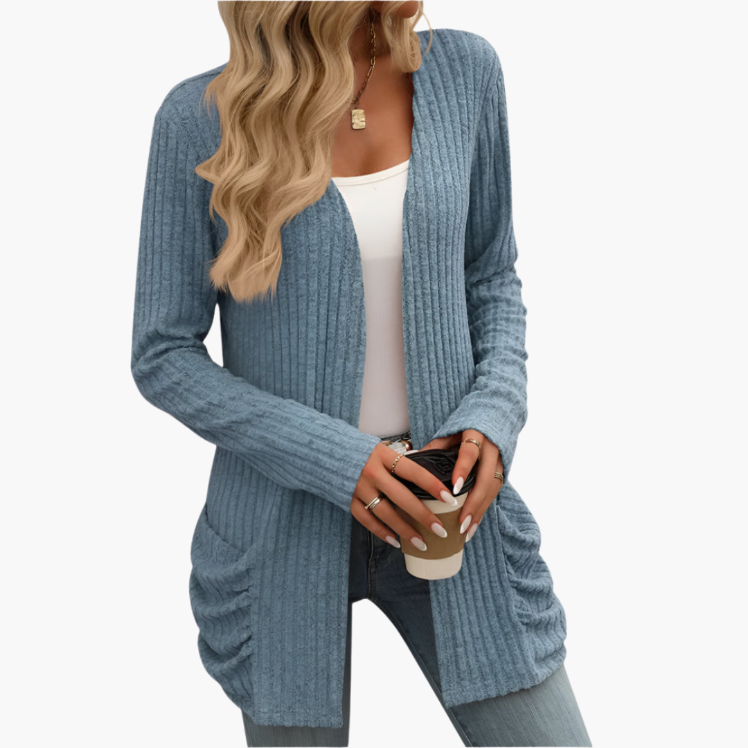 Violet women's cardigan, additional view