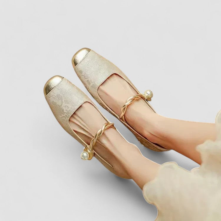 Mary women's leather flats, view 10