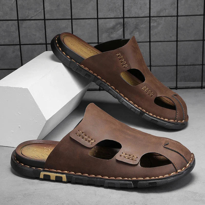 Men's leather sandals – Avinos Milano