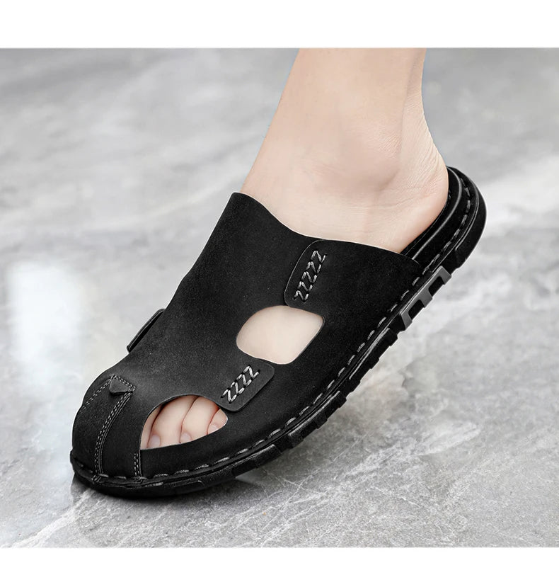 Men's leather sandals, view 4