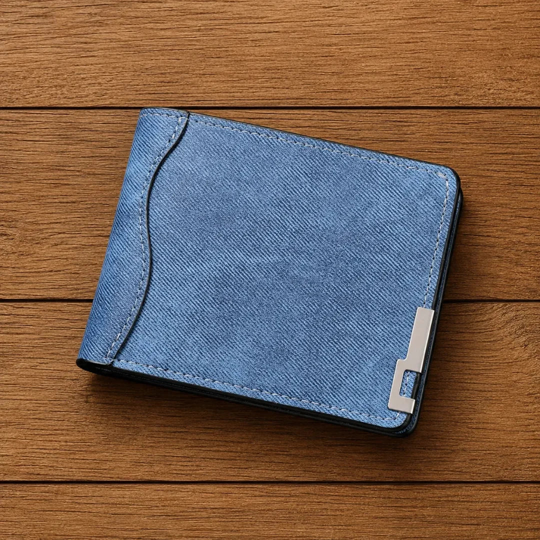 Vittorio Classic Bifold Wallet in Blue