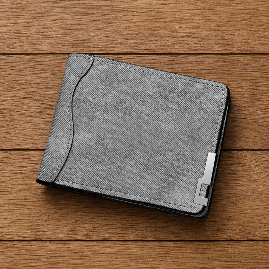 Vittorio Classic Bifold Wallet in Gray