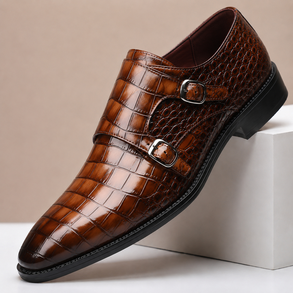 Vittorio Leather Shoes in Brown