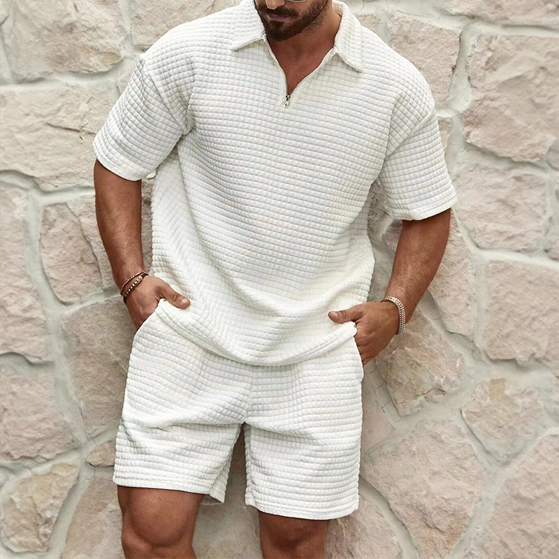 Men's waffle knit two-piece set – Avinos Milano