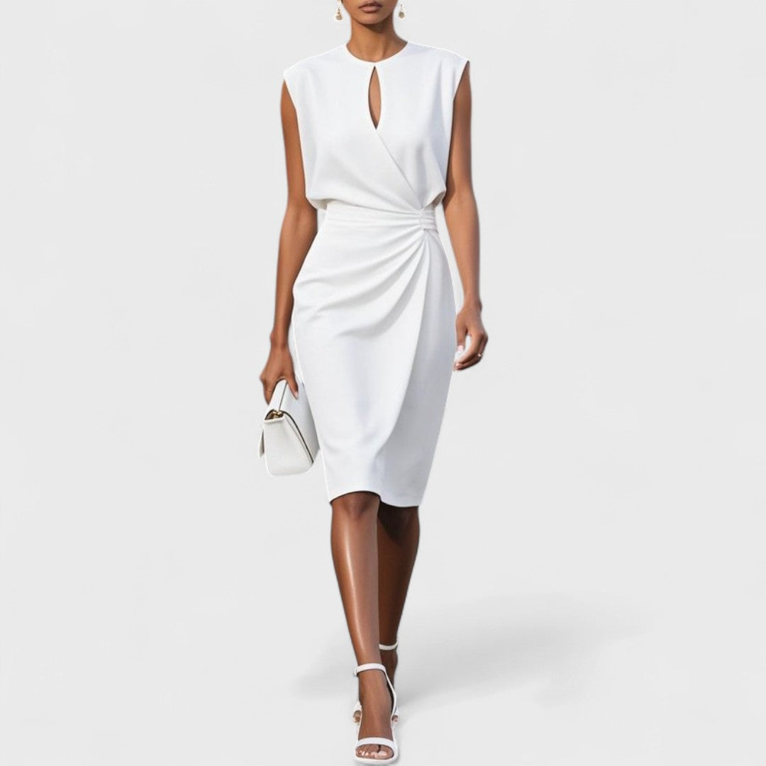 Zalie women's elegant midi dress, alternate view