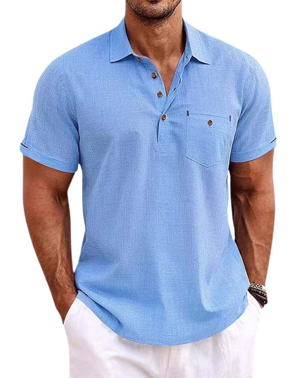 Men's linen polo shirt – Avinos Milano