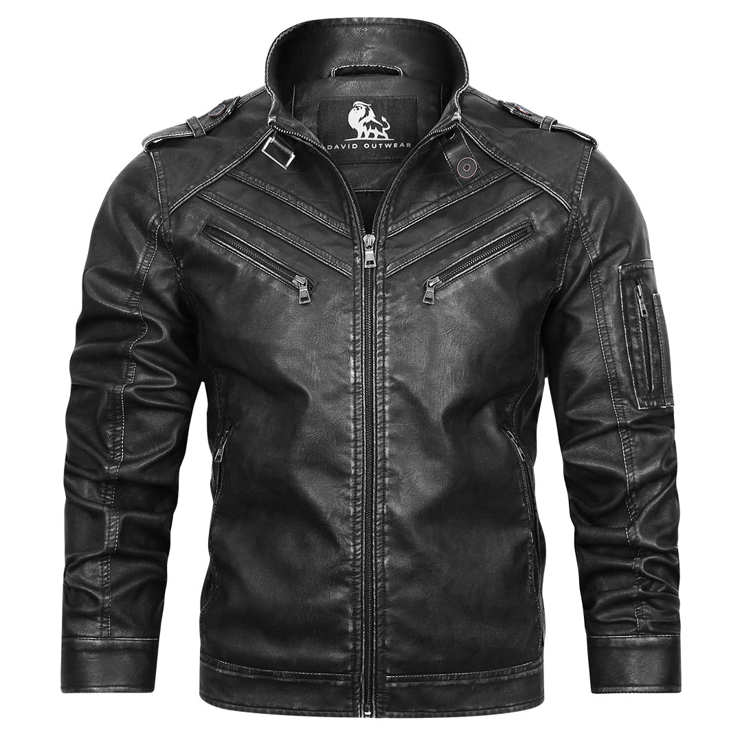 Alessandro men's leather jacket, additional view