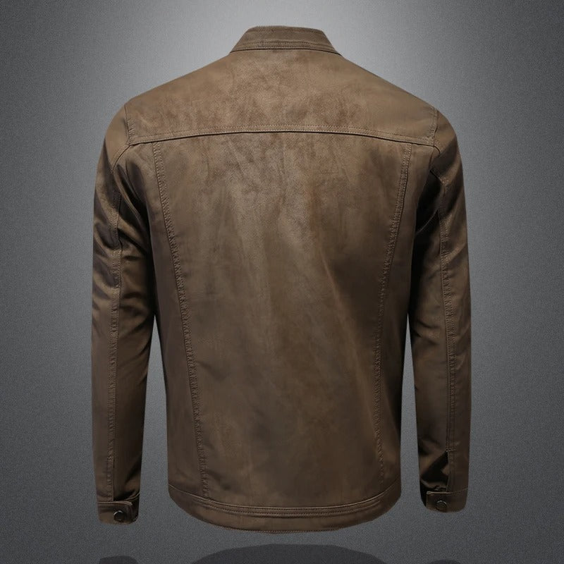 Men's leather jacket, alternate view