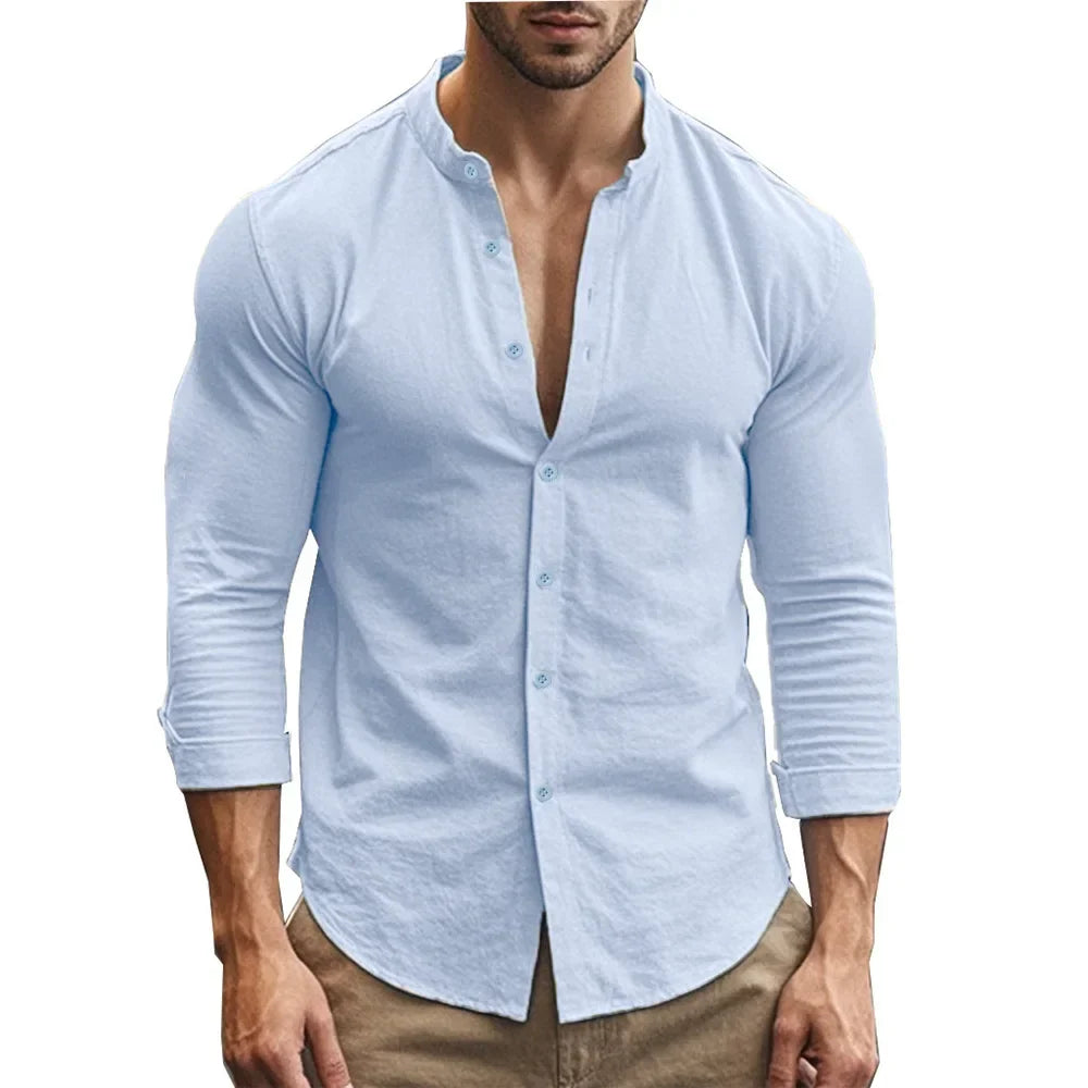 Men's cotton linen shirt – Avinos Milano