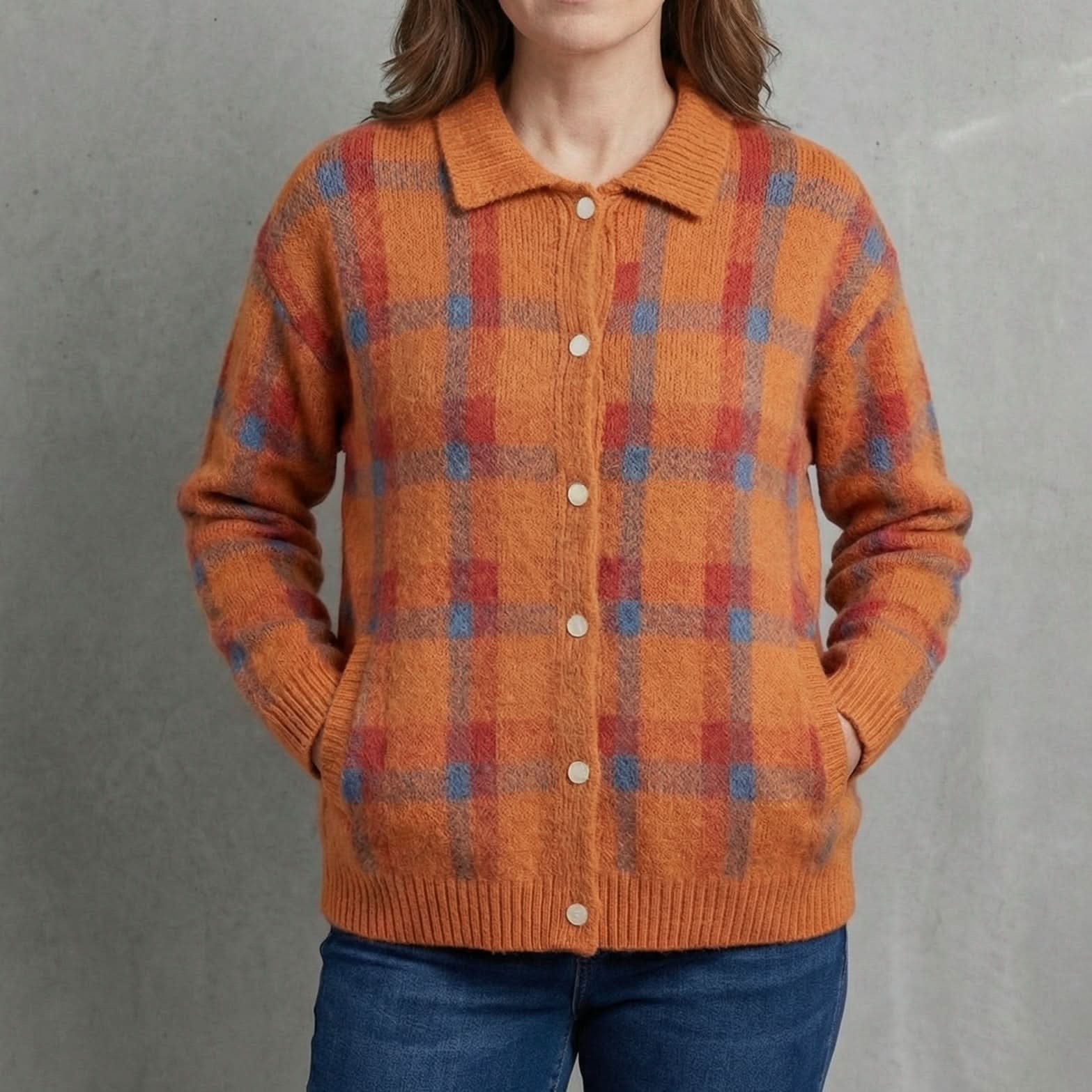 Vivienne Vintage Plaid Sweater – women's sweaters