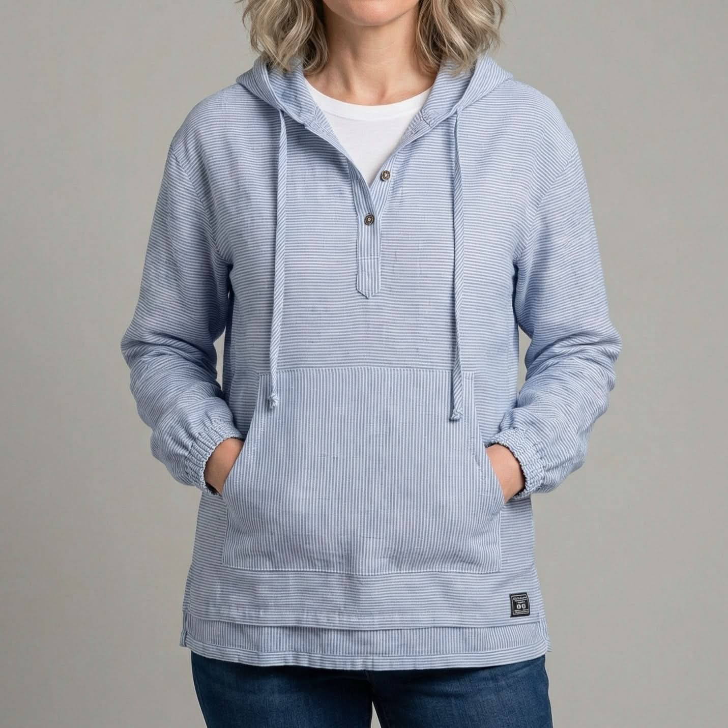 Andora Linen Hooded Sweater – women's sweaters