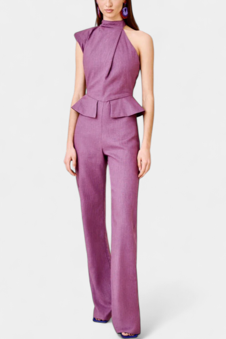 Asymmetrical Linen Cotton Jumpsuit by Nerida – women's jumpsuits