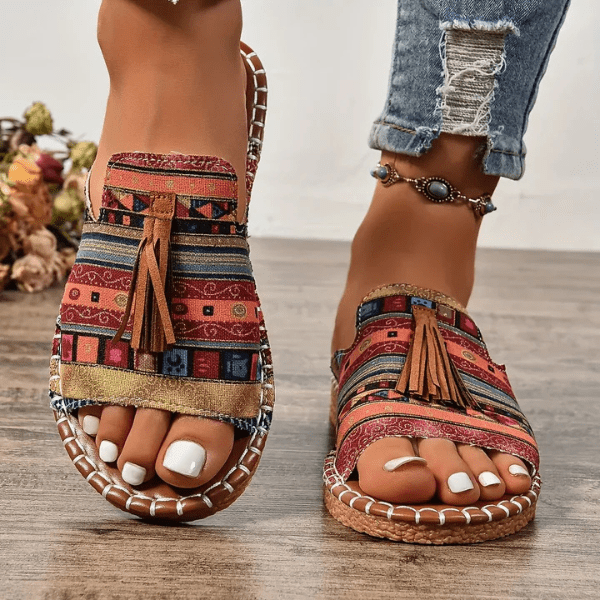 Mireille Bohemian Print Orthopedic Sandals for Women – women's shoes